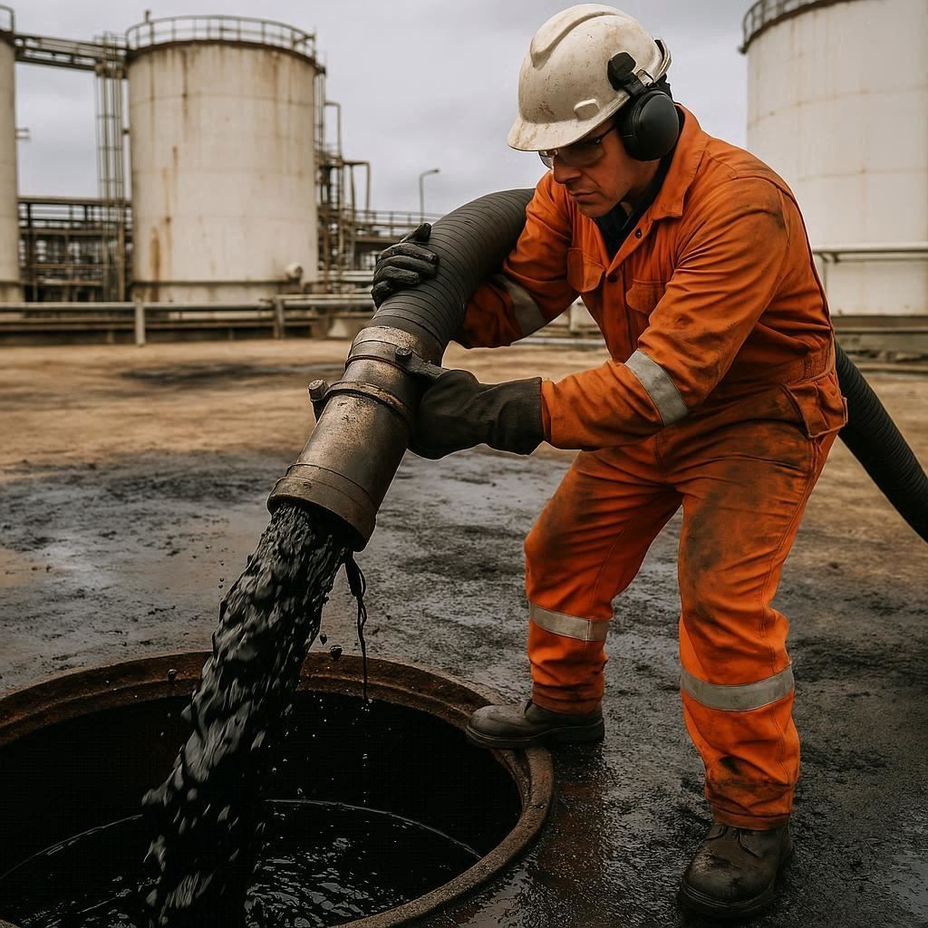 Откачка нефтепродуктов в Пущине